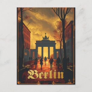 Berlijn, Duitsland Vintage Travel Briefkaart