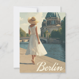 Berlijn jaren 50 vintage briefkaart