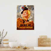 Berlijn Kurfürstendamm Reisposter Poster (Keuken)
