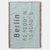 Berlijn Latitude-breedtegraad Deken (Voorkant Verticaal)