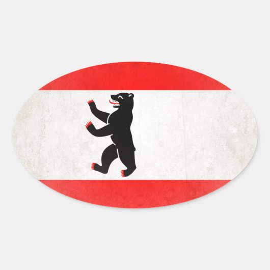 Berlijn Ovale Sticker (Voorkant)