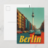 Berlijn reis vintage briefkaart (Voorkant / Achterkant)