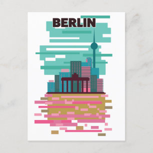 Berlijn Reisposter Aankondigingskaart