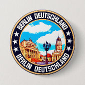 Berlijn Ronde Button 7,6 Cm (Voorkant)