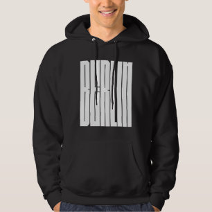 Berlijn stad typografisch ontwerp hoodie