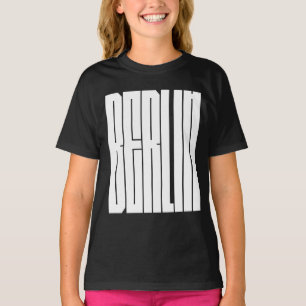 Berlijn stad typografisch ontwerp t-shirt