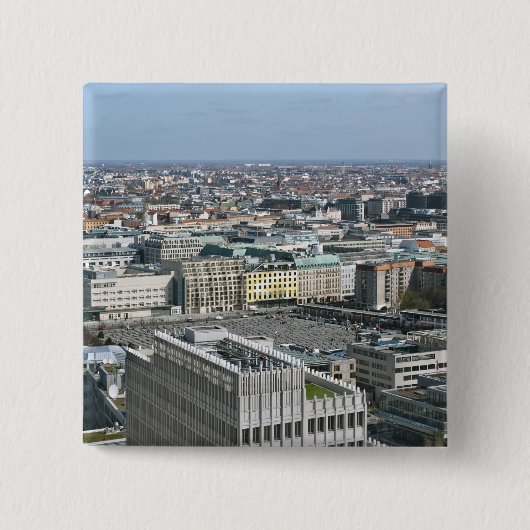Berlijn Vierkante Button 5,1 Cm (Voorkant)