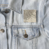 Berlijn Vierkante Button 5,1 Cm (In situ)