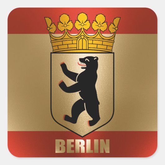 Berlijn Vierkante Sticker (Voorkant)