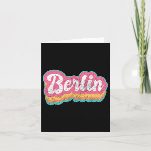 Berlijn Voornaam Meisje Vintage 70s 80s Gepersonal Kaart