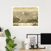 Berlijn, WI Panorama - 1867 Poster (Thuiskantoor)