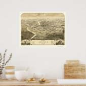 Berlijn, WI Panorama - 1867 Poster (Keuken)