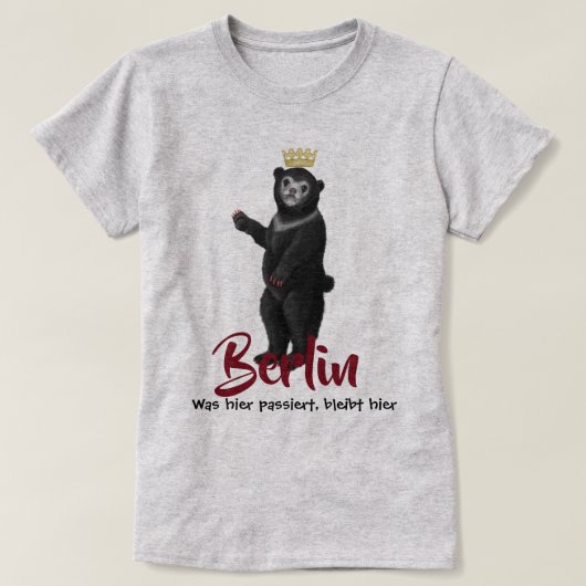 Berlijnse Beer van de Verkiezingen T-shirt (Design voorkant)