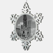  Berlijnse Kaiser Wilhelm Memorial Tin Sneeuwvlok Ornament (Rechts)