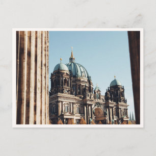 Berlijnse kathedraal aan de rivier de Spree 's nac Briefkaart
