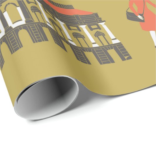 Berlijnse mijlpalen en monumenten cadeaupapier (Rol Hoek)