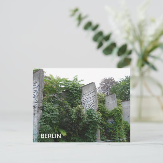 Berlijnse muur briefkaart (Staand voorkant)