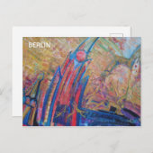 Berlijnse muur briefkaart (Voorkant / Achterkant)