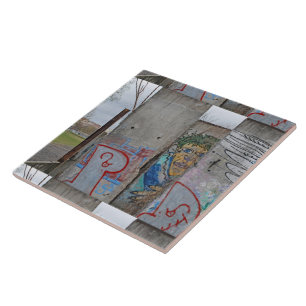 Berlijnse muur — graffiti tegeltje