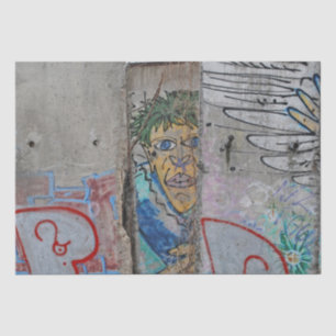 Berlijnse muur — graffiti tissuepapier