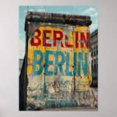 Berlijnse Muur Vintage Poster (Voorkant)