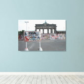 Berlijnse Muur-West Duitsland 1989 Canvas Afdruk (Insitu (Houten vloer))