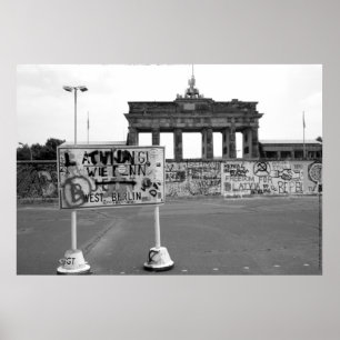 Berlijnse muur West Duitsland 1989 Poster