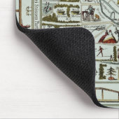 Berlijnse plan voor wonen en ontspanning muismat (Hoek)