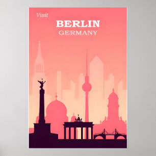 Berlijnse reisposter poster