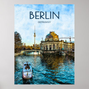 Berlijnse reisposter poster