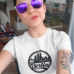 Berlijnse stad stad Silhouette T-shirt