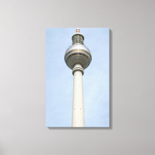 Berlijnse televisietoren canvas afdruk