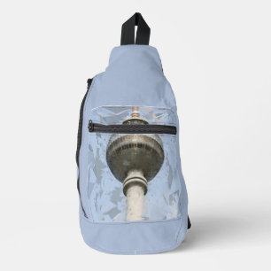 Berlijnse TV-toren Abstract Duitsland Reis Kunst Sling Bag