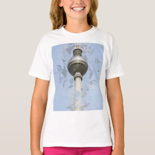 Berlijnse TV-toren Abstract Duitsland Reis Kunst T-shirt