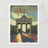 Berlijnse Vintage Beroemde Reisplaats Briefkaart (Voorkant)