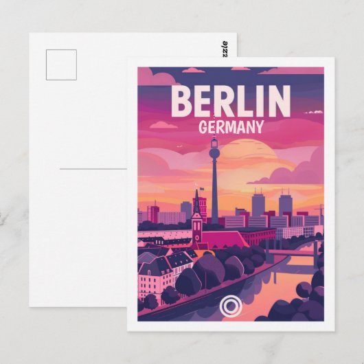 Berlijnse Vintage Beroemde Reisplaats Briefkaart (Voorkant / Achterkant)