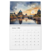 Berlijnse waterverf kunst kalender (Jan 2026)