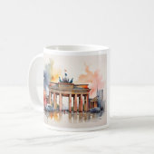 Berlijnse waterverf kunst koffiemok (Voorkant links)