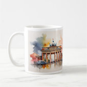 Berlijnse waterverf kunst koffiemok (Links)