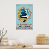 Berlin 1995 Art Exhibition Poster Abstract Gallery (Cuisine)