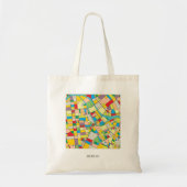 Berlin Abstract Canvas tas, Berlin Bag Tote Bag (Voorkant)