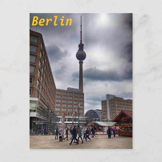 Berlin Alexanderplatz Fernsehturm Carte postale (Devant)