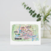 Berlin Allemagne Retro Vintage Carte (Debout devant)