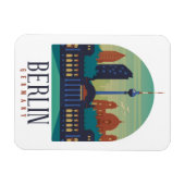 Berlin Allemagne Skyline Magnet photo Vintage voya (Horizontal)