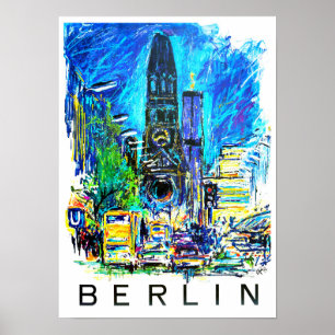Berlin Allemagne vintage voyage Poster