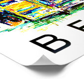 Berlin Allemagne vintage voyage Poster (Coin)