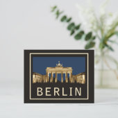 Berlin Brandenburg Gate Briefkaart (Staand voorkant)