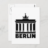 Berlin Brandenburg gate Briefkaart (Voorkant / Achterkant)