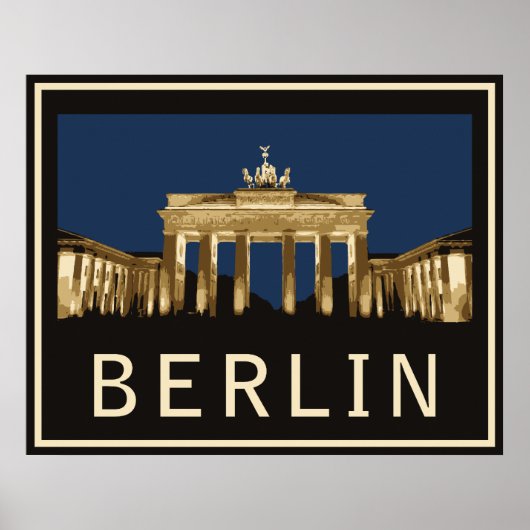 Berlin Brandenburg Gate Poster (Voorkant)
