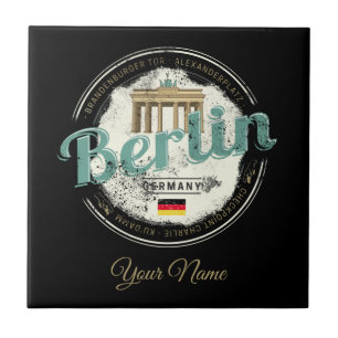 Berlin Capital  City Germany souvenir Tegeltje